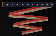 U.S Navy Homeward-Bound or Commissioning Pennant with 10 Stars, Signed "Jordan"
