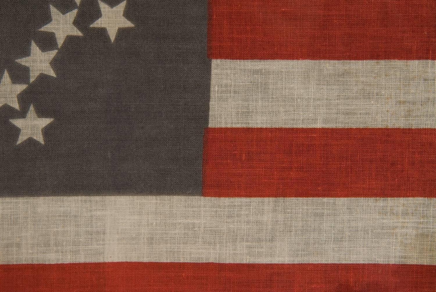 Early 20th Century 48 Stars on an Antique American Flag Designed and Commissioned by Wayne Whipple