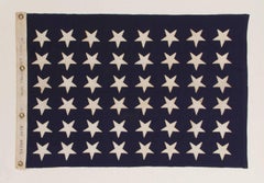 48 Star U.S. Navy Jack, Made During WWII at Mare Island, California, 1942