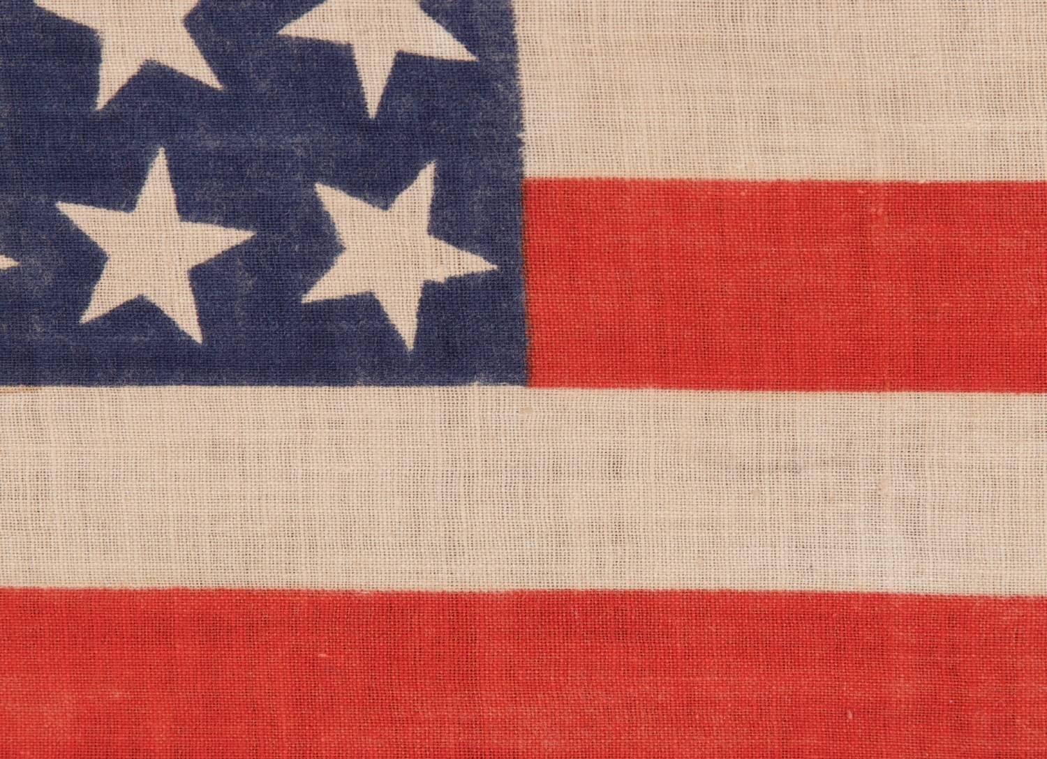 19th Century 42 Star, Washington Statehood, American Flag