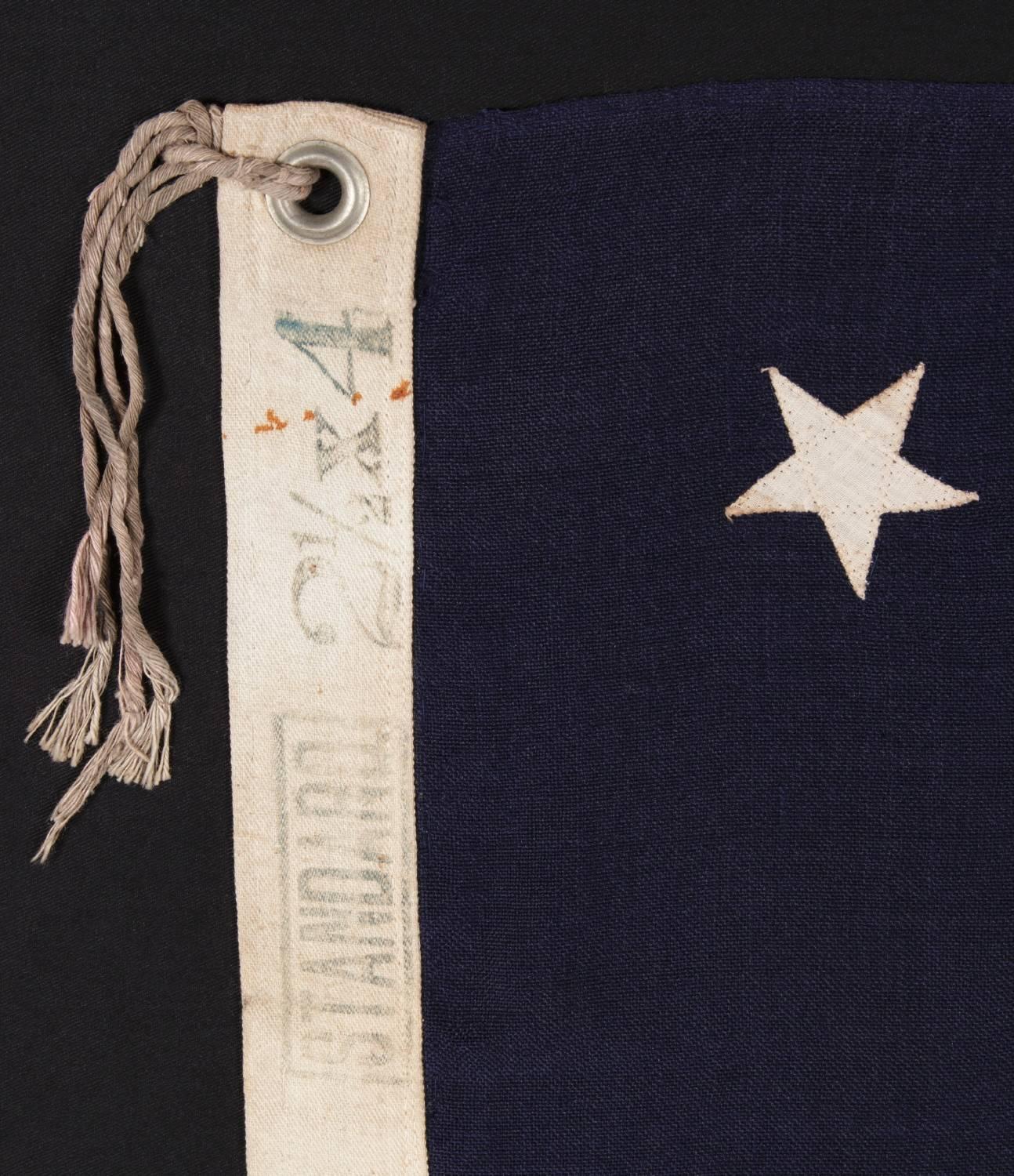 19th Century 13 Stars Arranged in a Medallion Pattern on a Small-Scale Flag