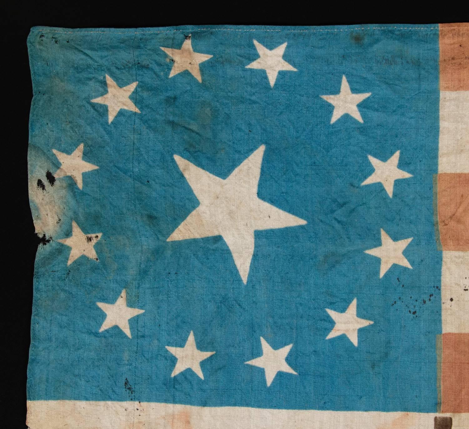 Other One of the Earliest Known Parade Flags, 1840 Campaign of William Henry Harrison