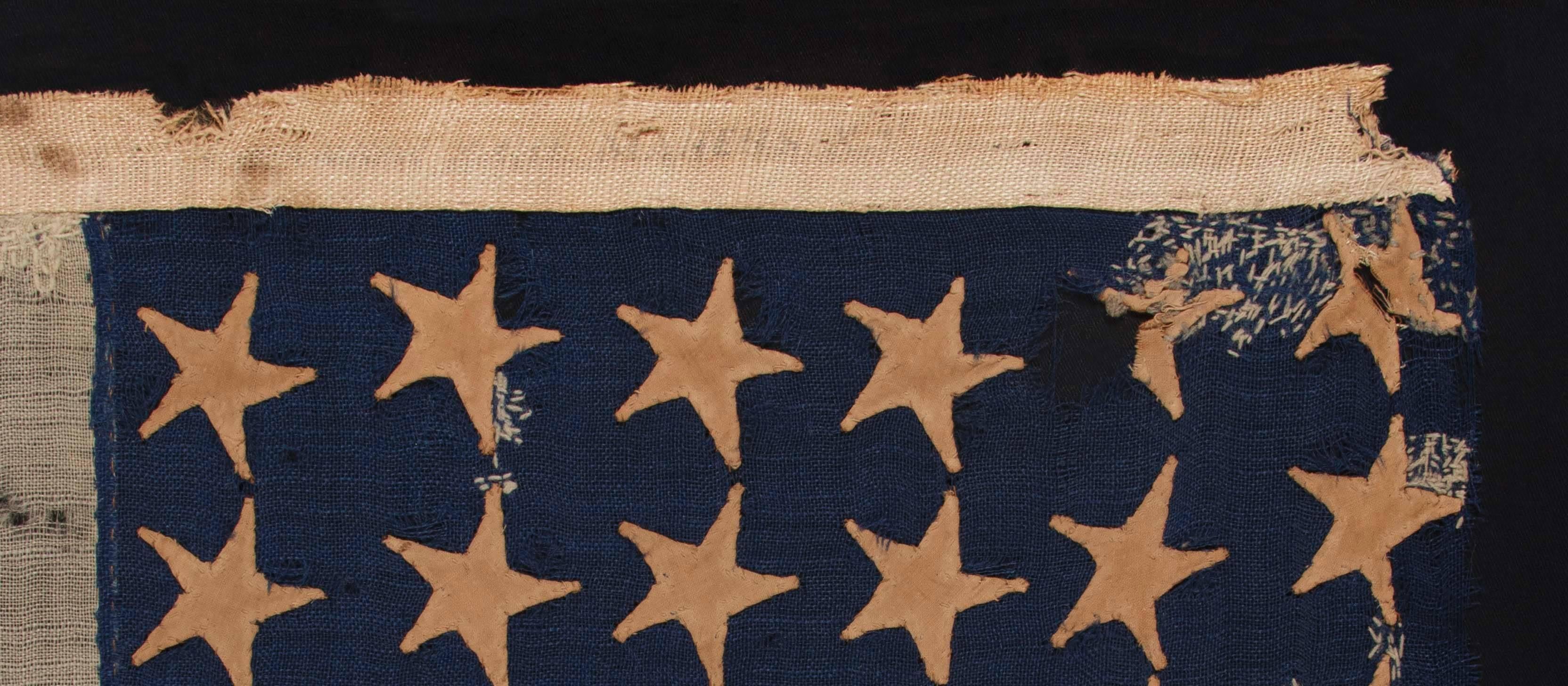 American 36-Star Hand-Sewn, Civil War Era Flag, Made by Annin in New York City