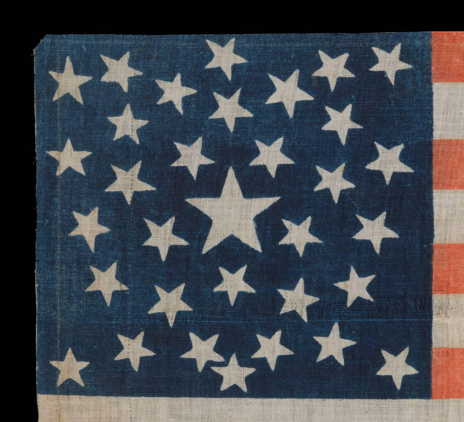 1860 Lincoln Campaign Parade Flag with 33 Stars in a ...
