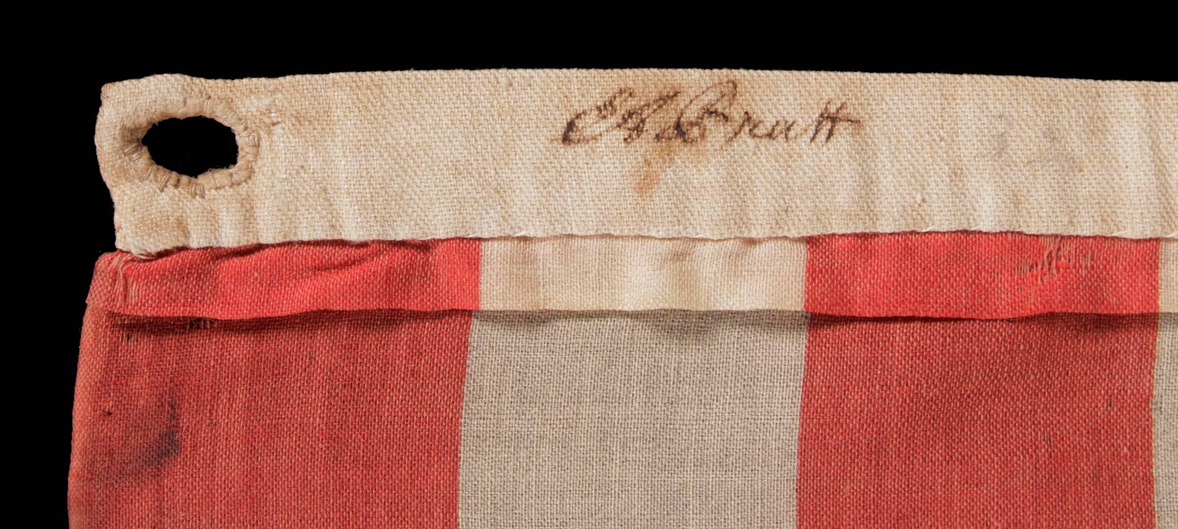 Mid-19th Century 32 Star Antique American Flag, Representing Minnesota Statehood