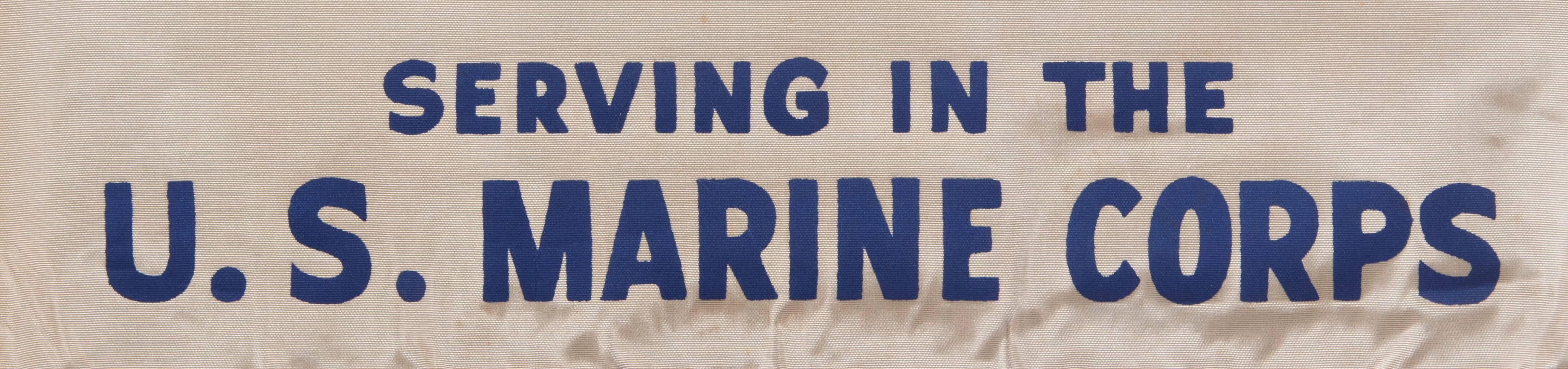 WWII Son-in-service Banner for a United States Marine In Good Condition In York County, PA