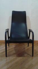 Pair of Black Leather Chairs