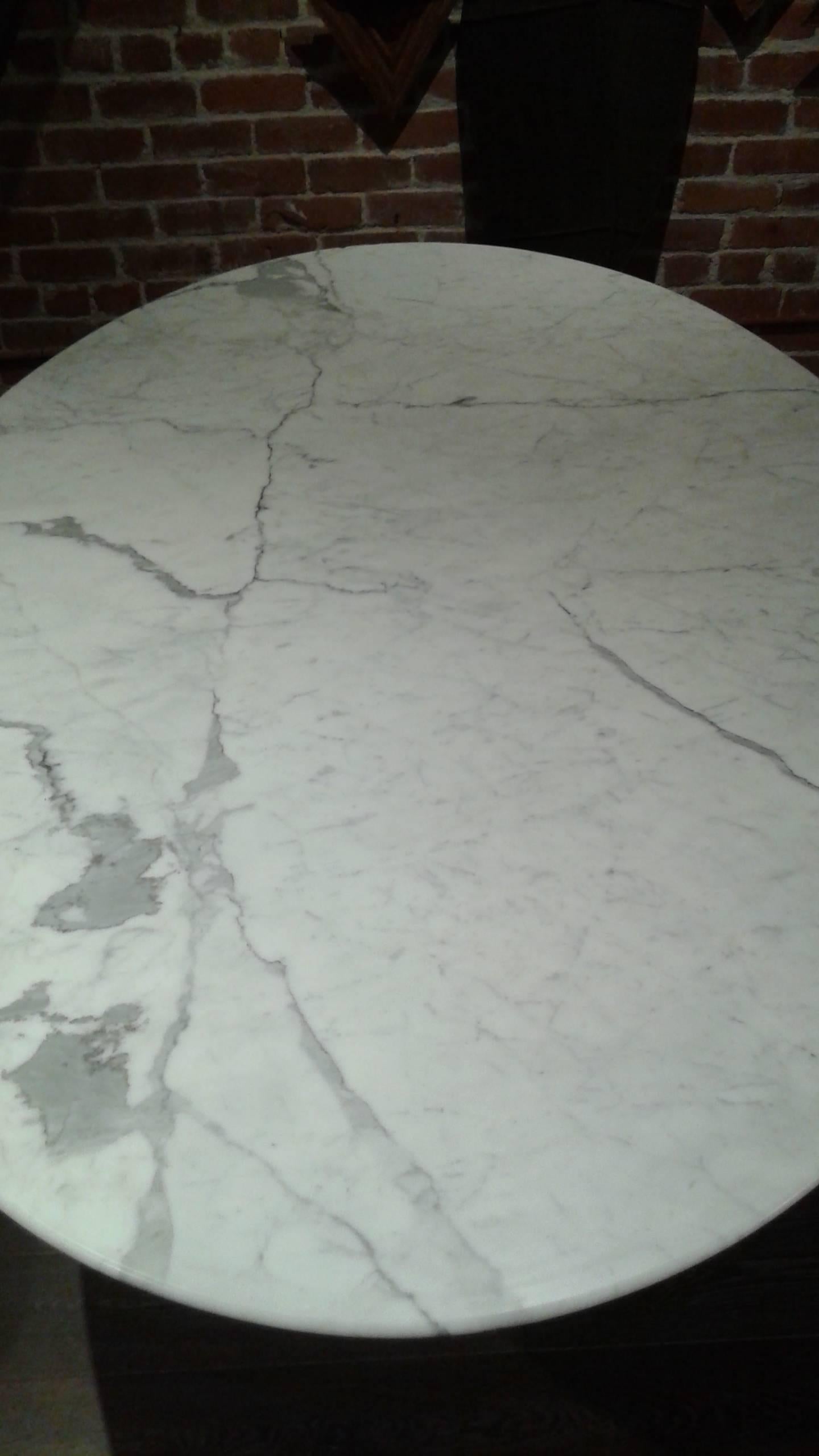 American Oval Marble Table