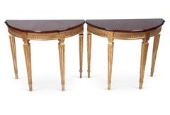 Pair of Demilune Tables
