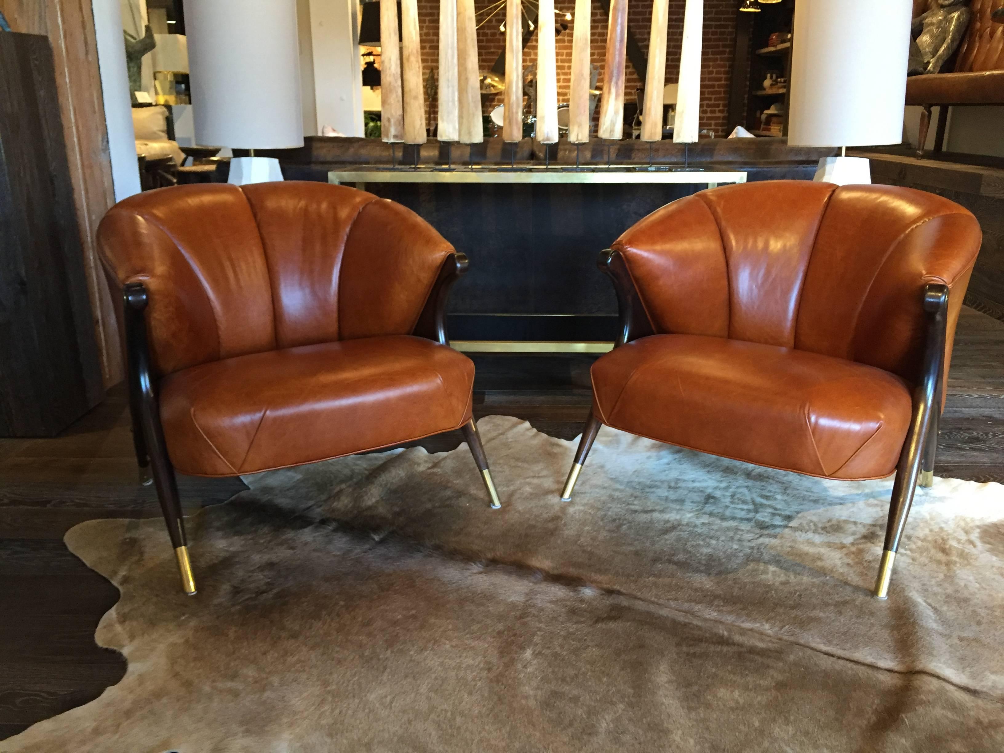 Pair of Modernist Karpen Lounge Chairs In Good Condition For Sale In San Francisco, CA