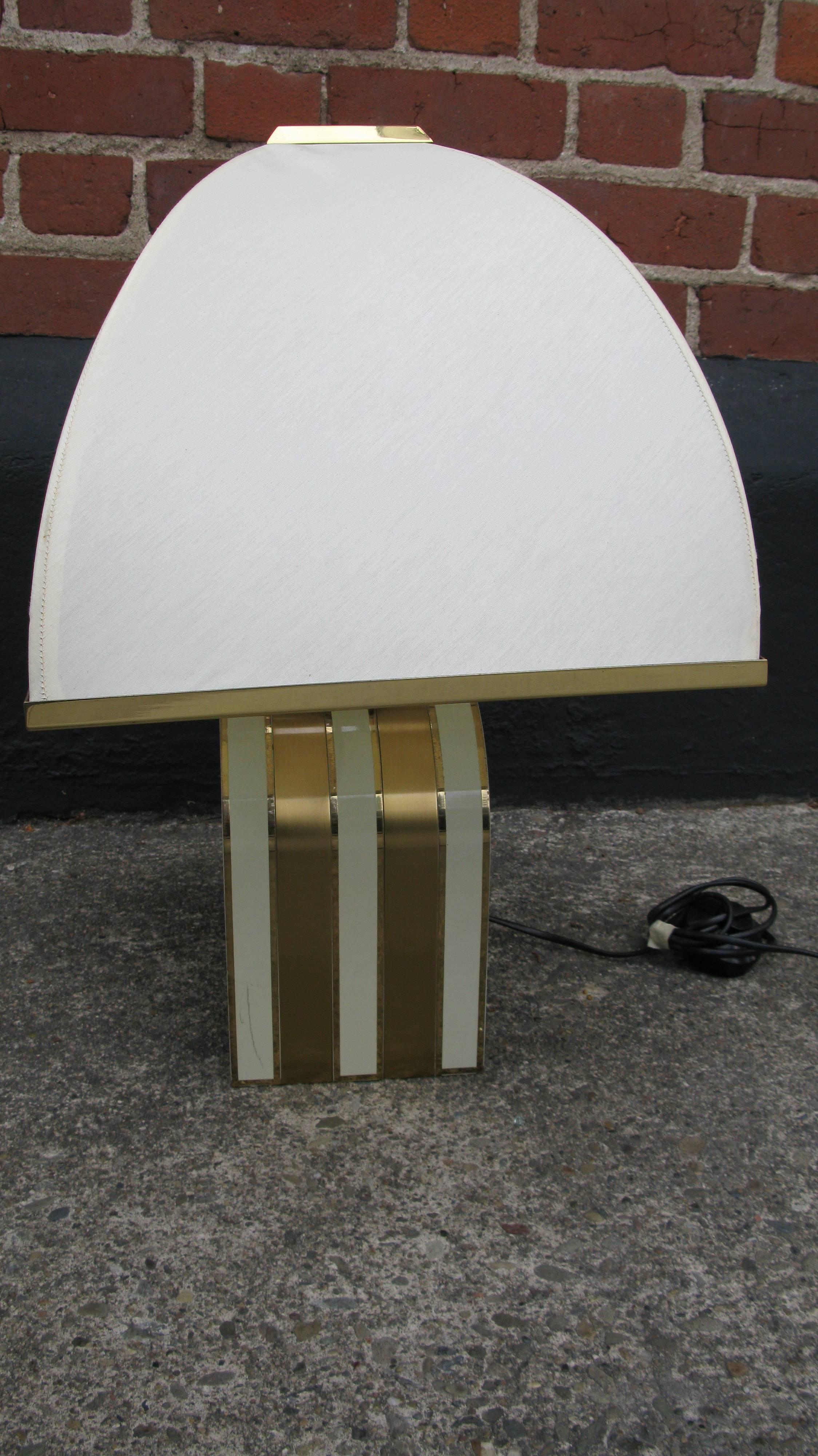 1970s Brass Table Lamp In Fair Condition For Sale In San Francisco, CA