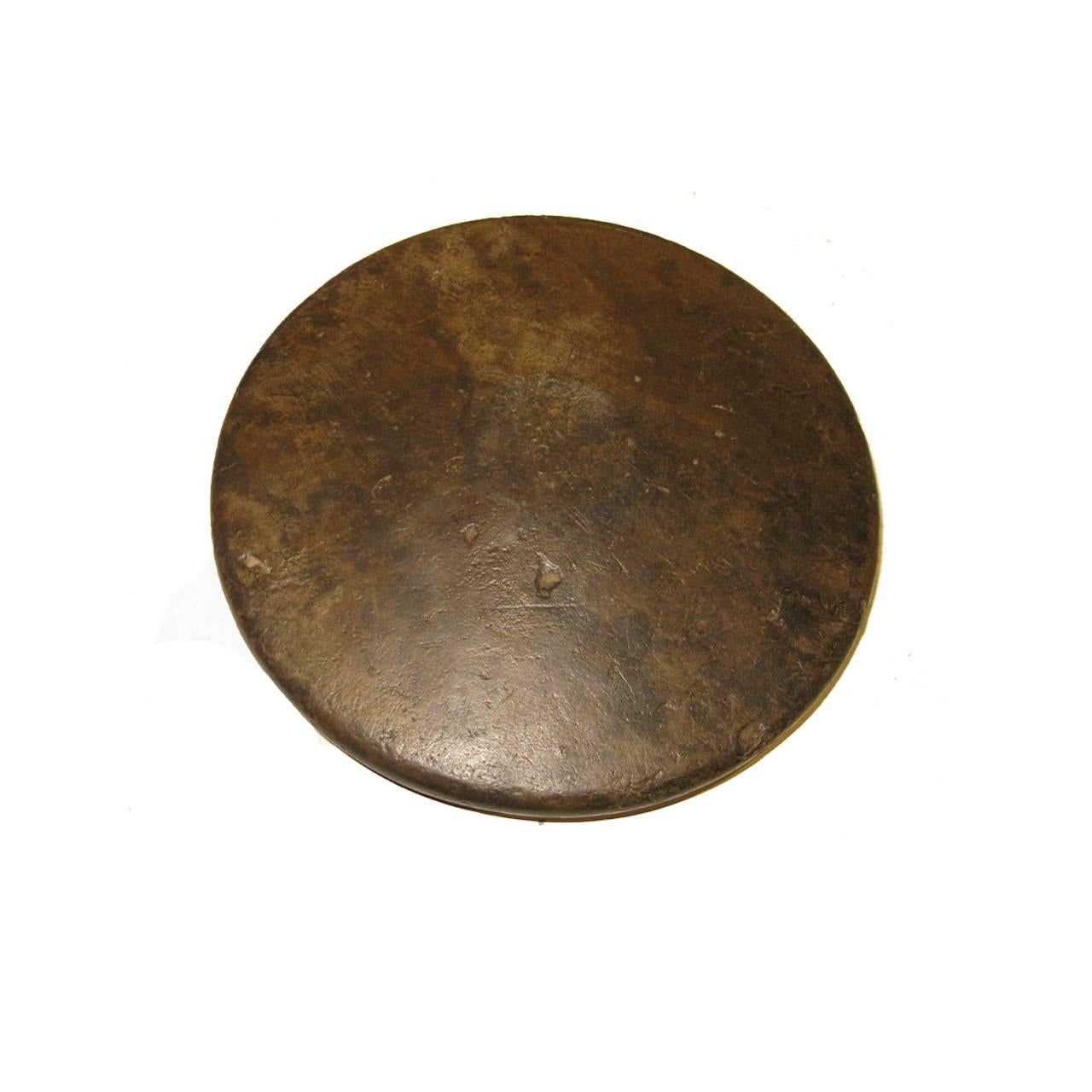 Handmade iron brass and wood field discus. Sport discus collectors items. Various sizes.

Set of five discs.

Measures: (X1) 8.75
