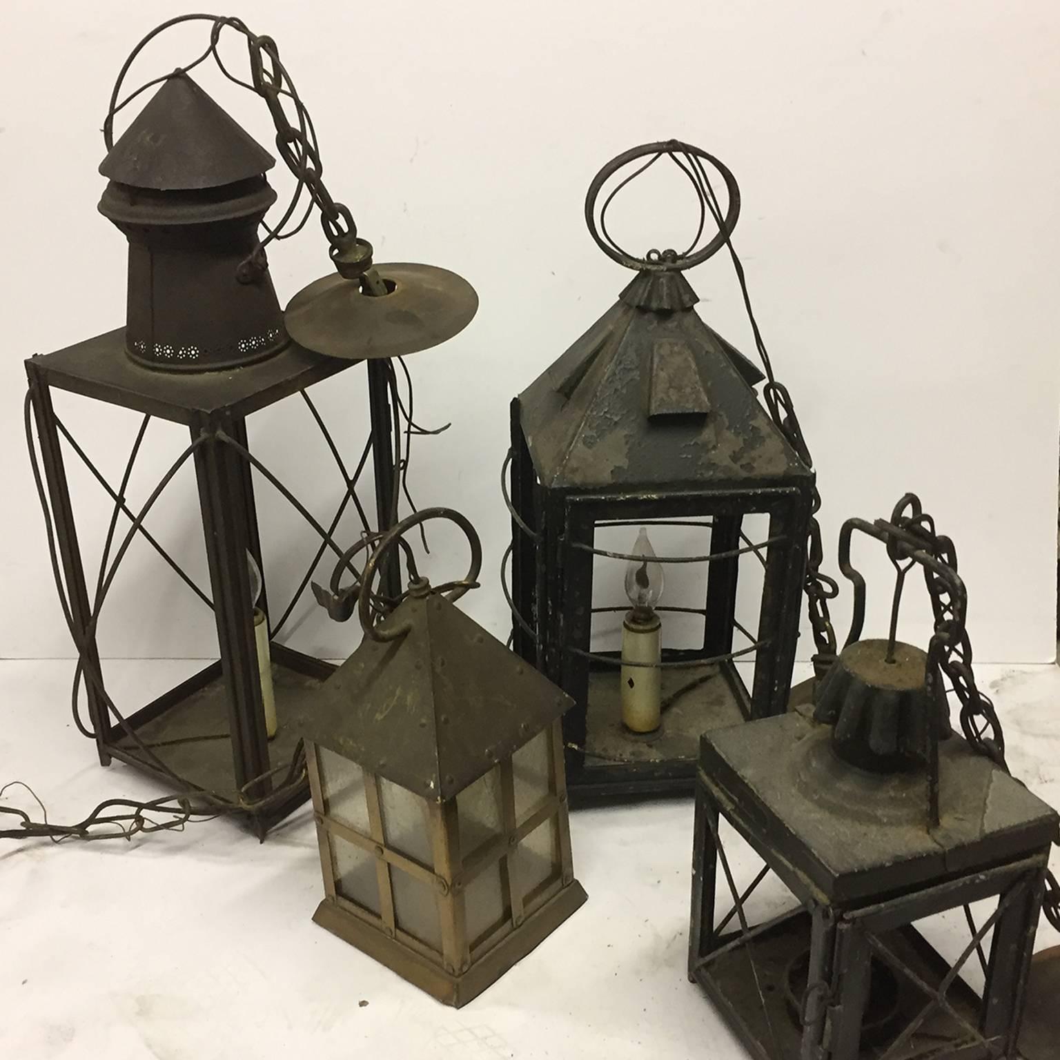 American Classical Collection of Lanterns, Set of Four For Sale