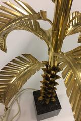Brass Palm Table Lamp, circa 1940s, Germany