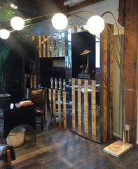 Brass Four-Arm Floor Lamp