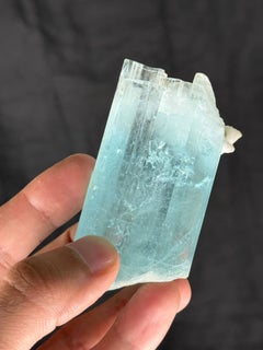 Natural Specimen Of Aquamarine With Albite 182g Crystal From Pakistan