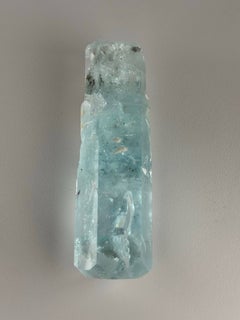 Natural Specimen Of Aquamarine with Albite Single Crystal 110g From Pakistan