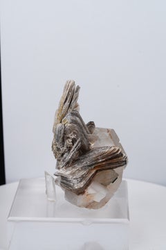 Cabinet Size Sculpture Of Star Mica on Quartz Natural Specimen From Pakistan