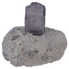 Natural Specimen Of Purple Kunzite on Albite Fine Crystal From Afghanistan