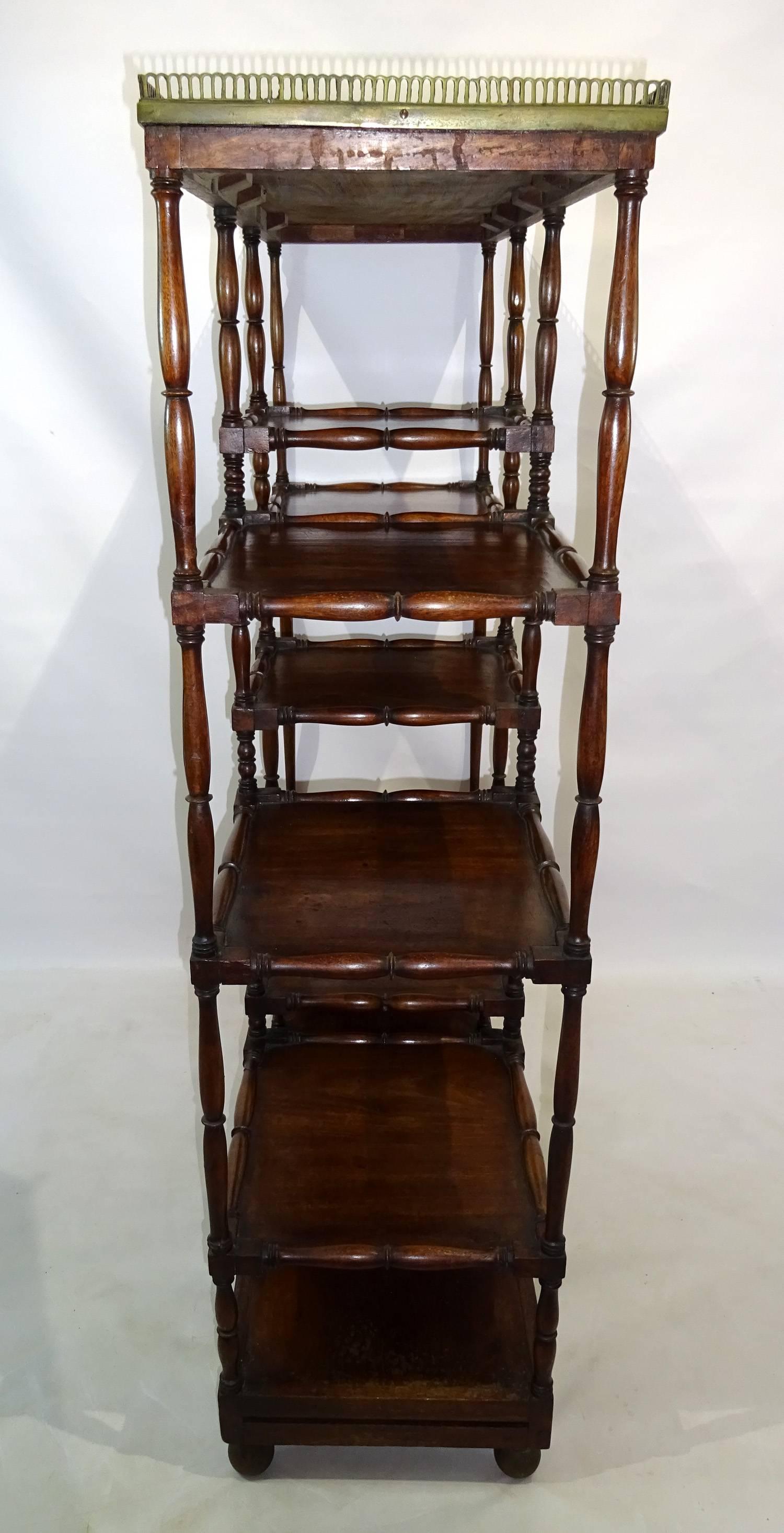 Mid-19th Century English Mahogany Etagere 6