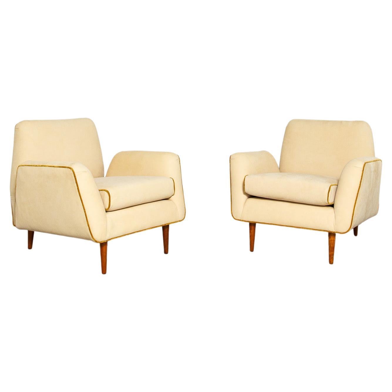 Rare Forma armchairs by Carlo Hauner and Martin Eisler, 1955 For Sale