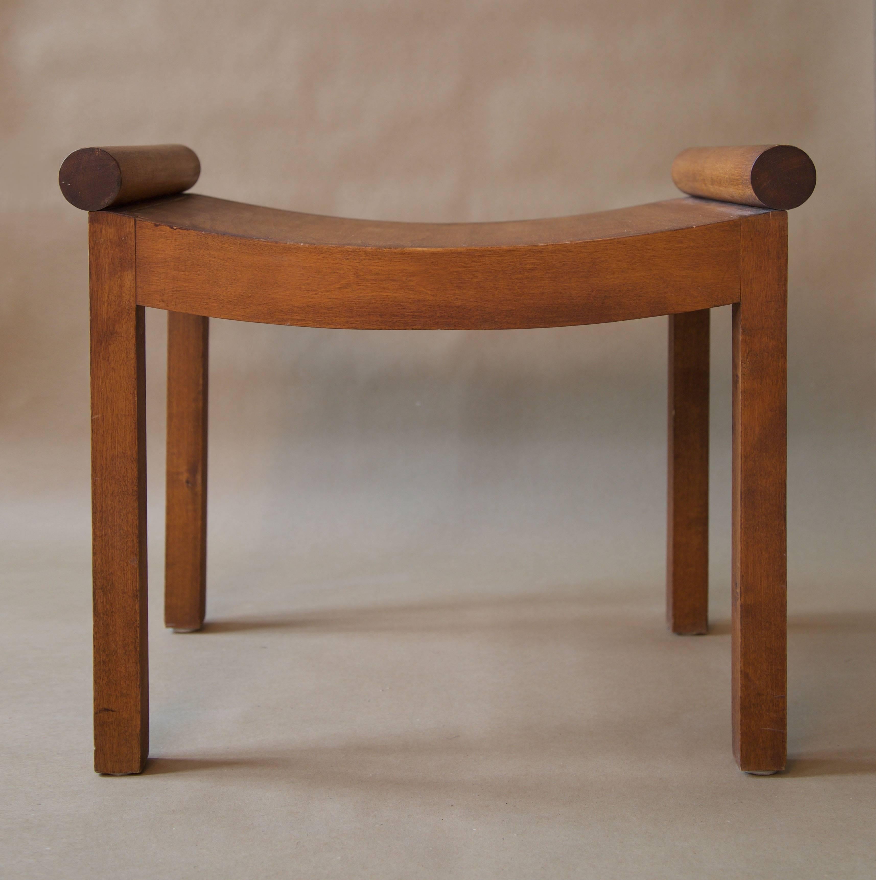Early 20th Century Nordic Classicism Stool, Sweden, 1920s