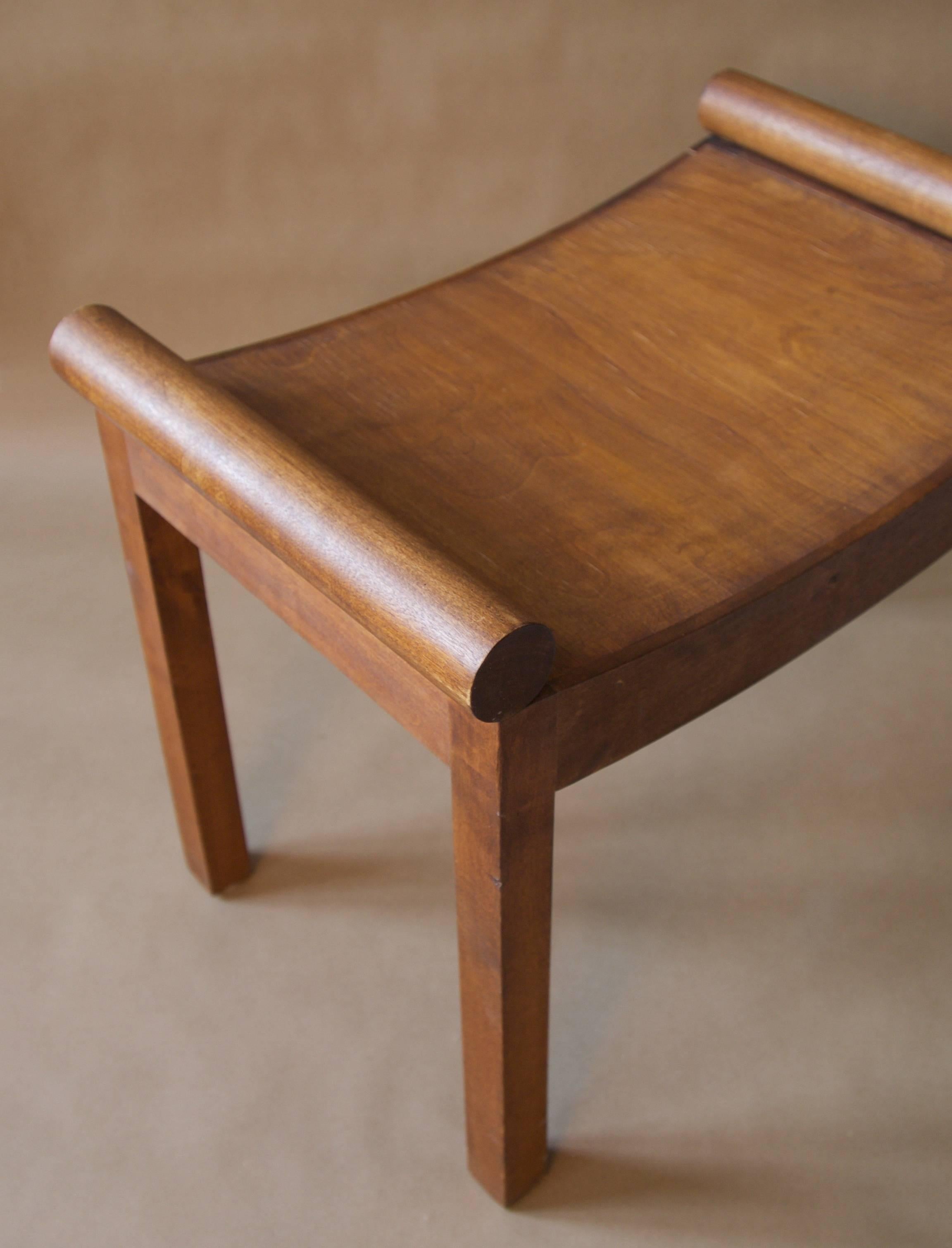 Nordic Classicism Stool, Sweden, 1920s In Good Condition In Houston, TX
