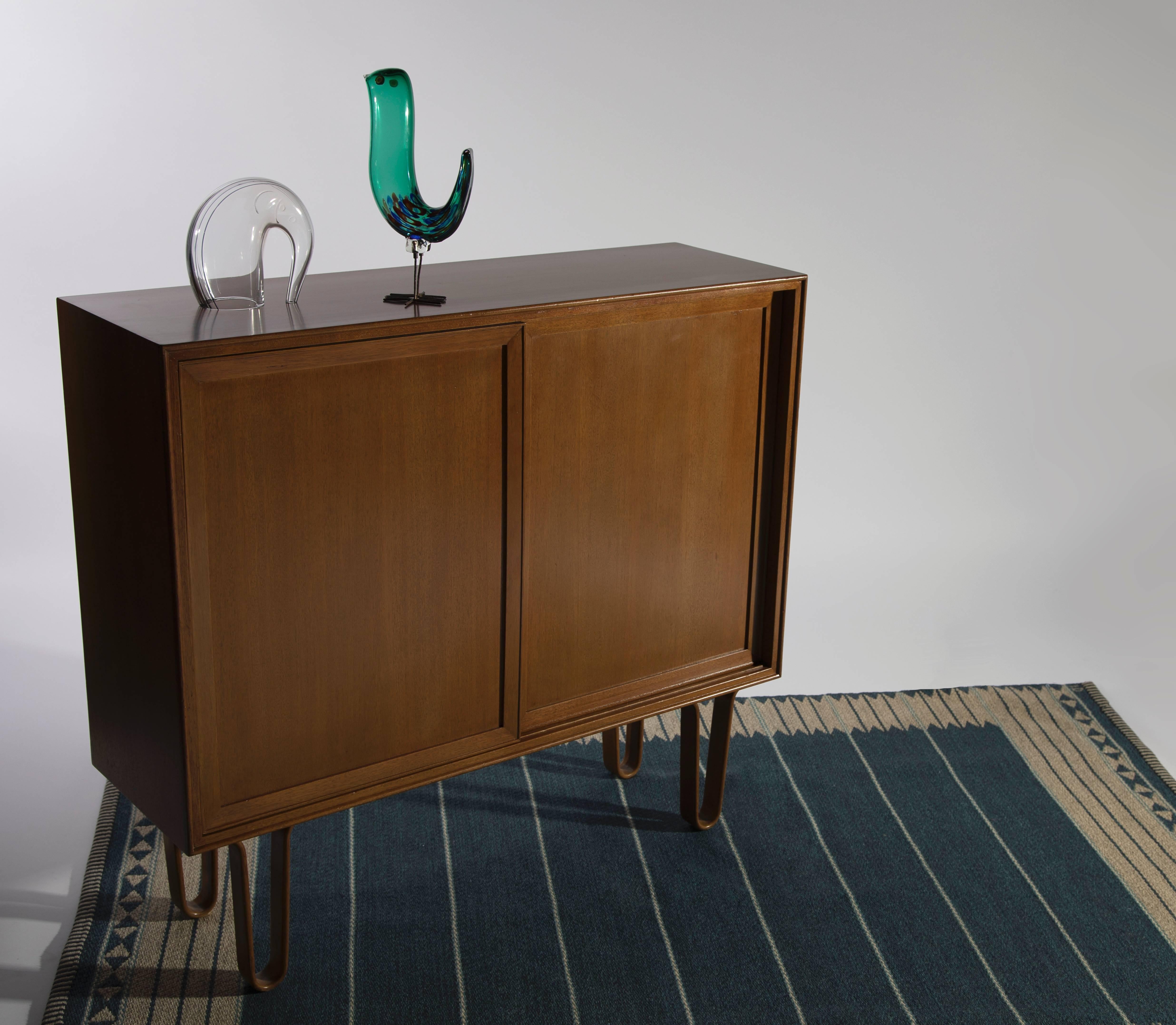 American Edward Wormley for Dunbar Cabinet on Hairpin Legs, Model 4604, 1940s