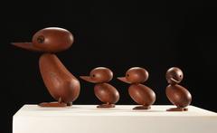 Hans Bolling Teak Ducks, 1950s