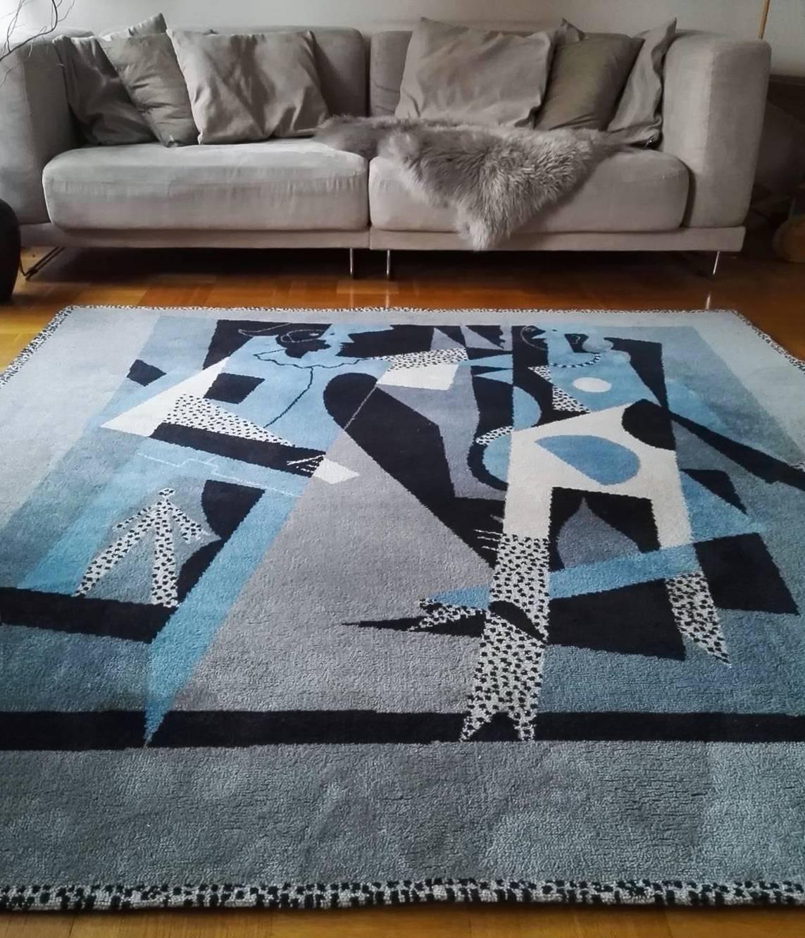 Pablo Picasso Tapestry Rug (After), Harlequin and 