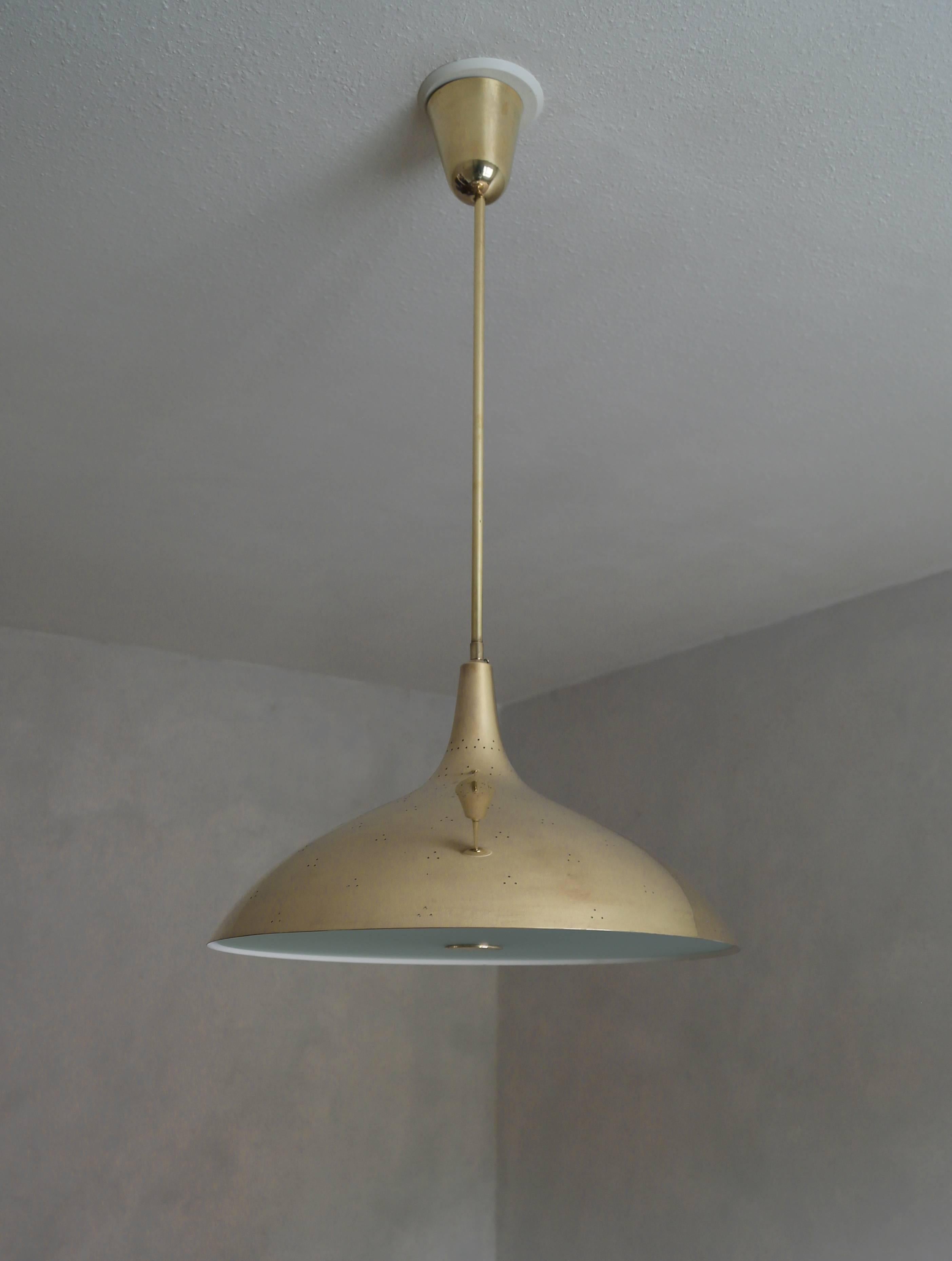Finnish Paavo Tynell Ceiling Light, Model J1965 by Taito, 1940s