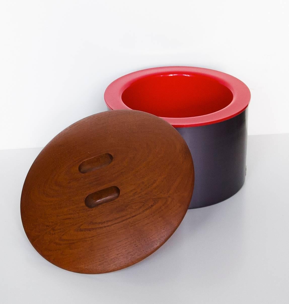 Scandinavian Modern Finn Juhl Teak Ice Bucket, 1958