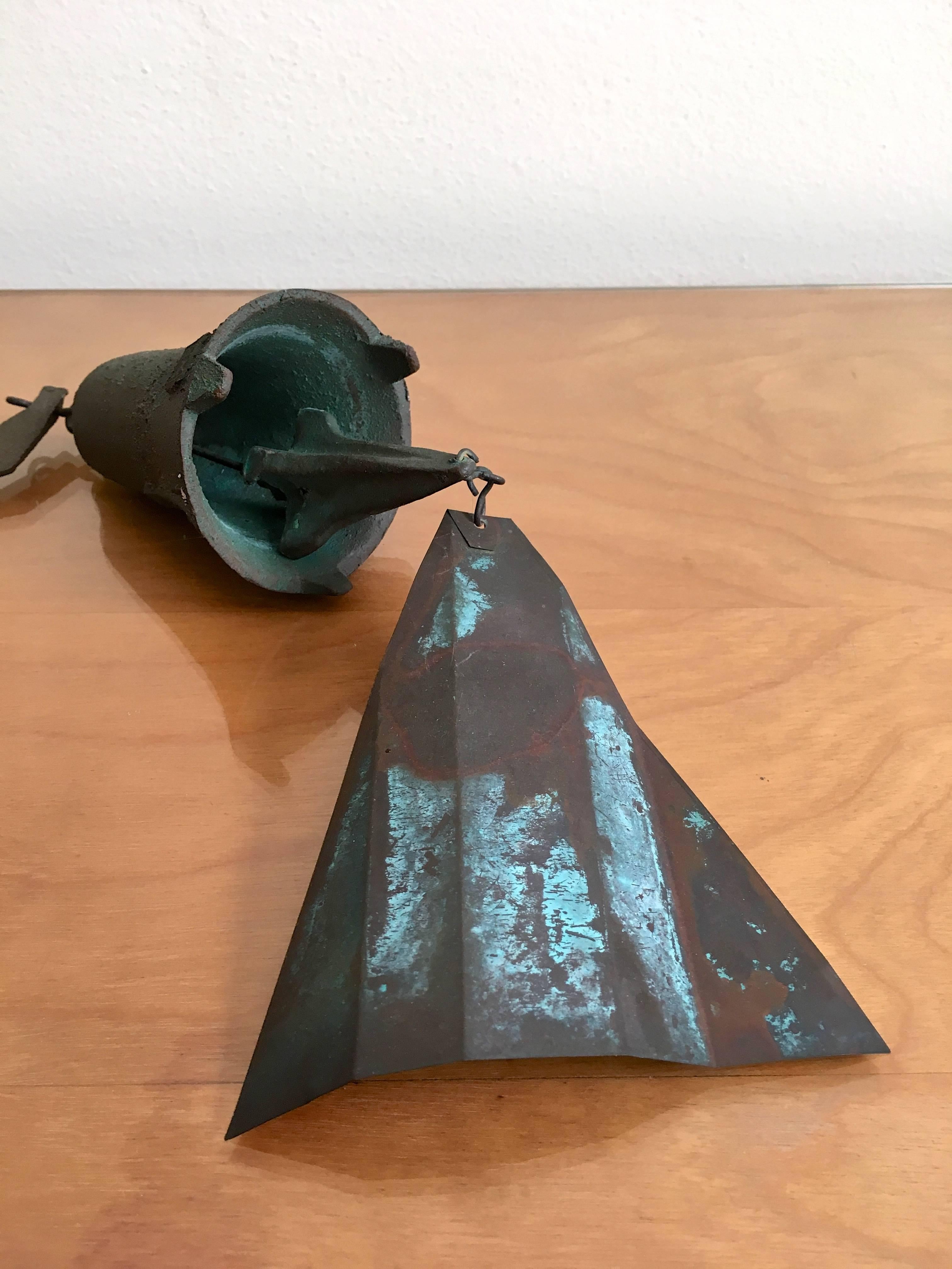 Late 20th Century Early Paolo Soleri Wind Bell in Cast Bronze