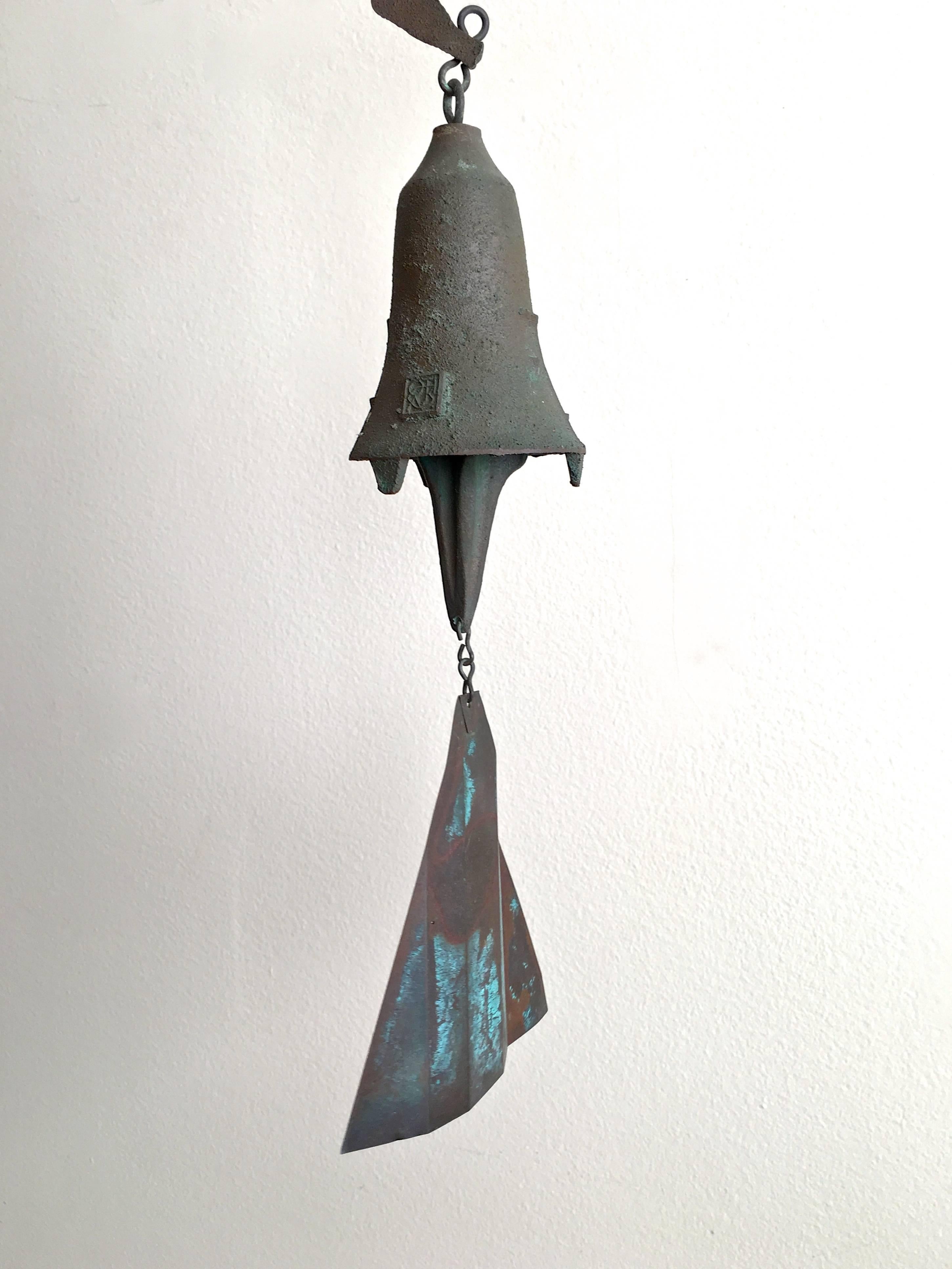 Mid-Century Modern Early Paolo Soleri Wind Bell in Cast Bronze