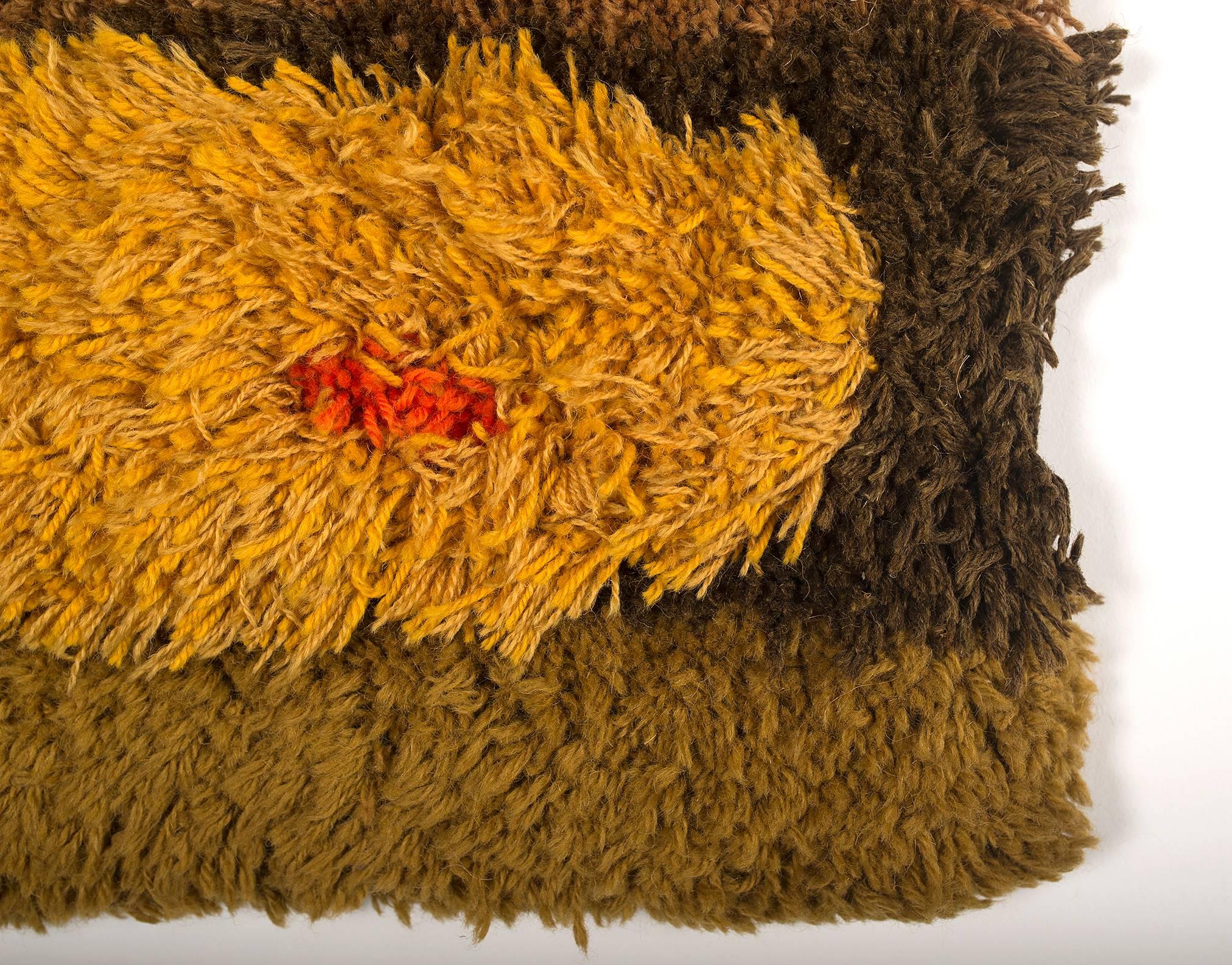 Jane Knight Sculptural Fiber Art Wall Hanging, 1960s In Excellent Condition In Houston, TX