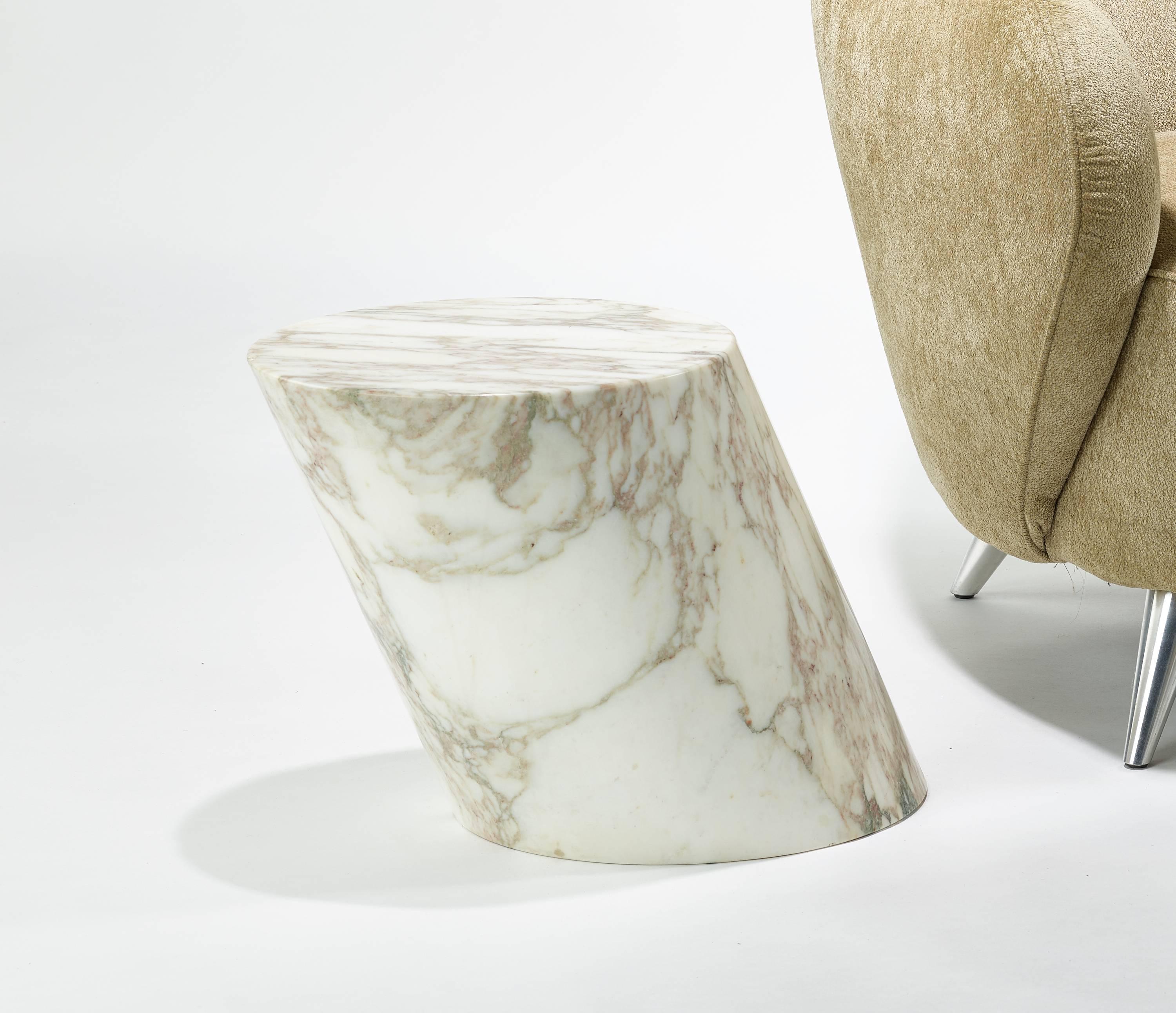 Lucia Mercer Pair of Marble Tables, 1980s 1