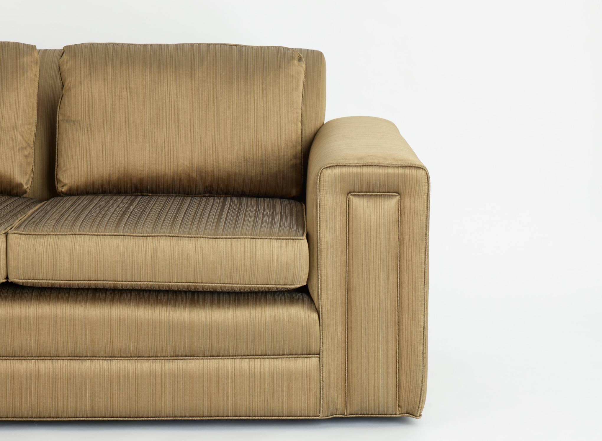 Mid-Century Modern Paul Frankl Custom Sofa, Pair Available, 1940s For Sale