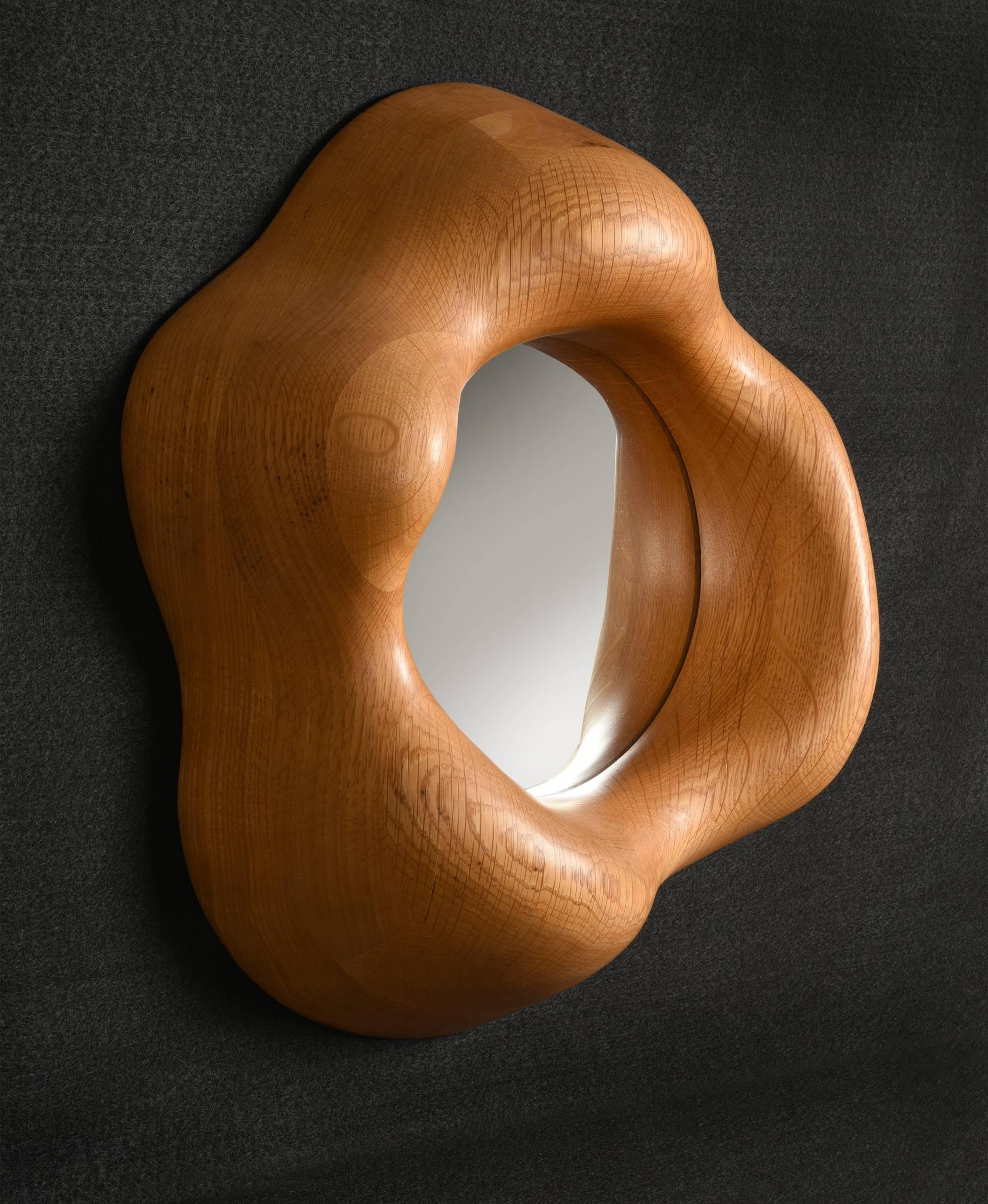 Mid-Century Modern Wendell Castle Signed Biomorphic Mirror, 1975