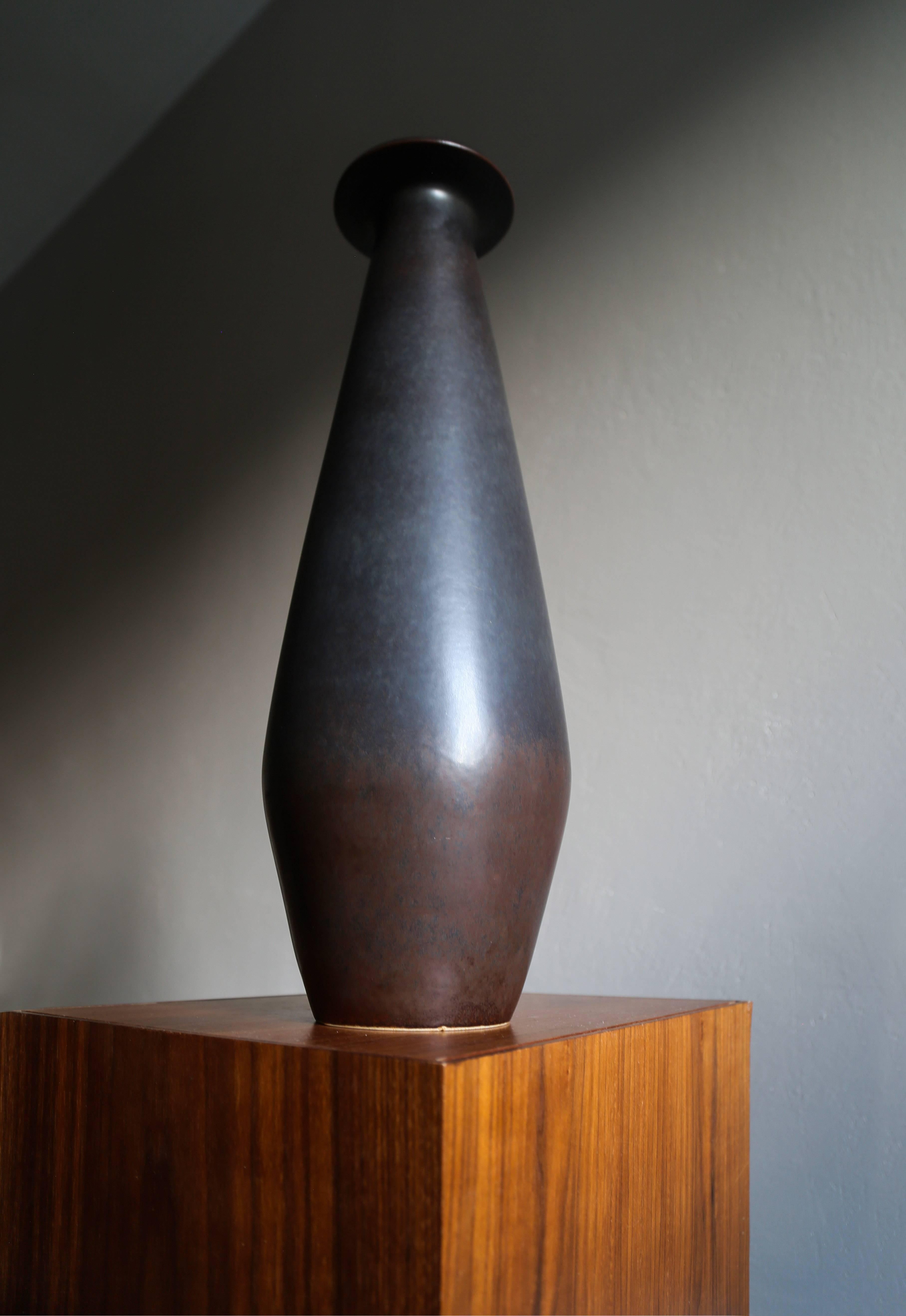 Gunnar Nylund Stoneware Vase by Rörstrand Ab, 1950s 1
