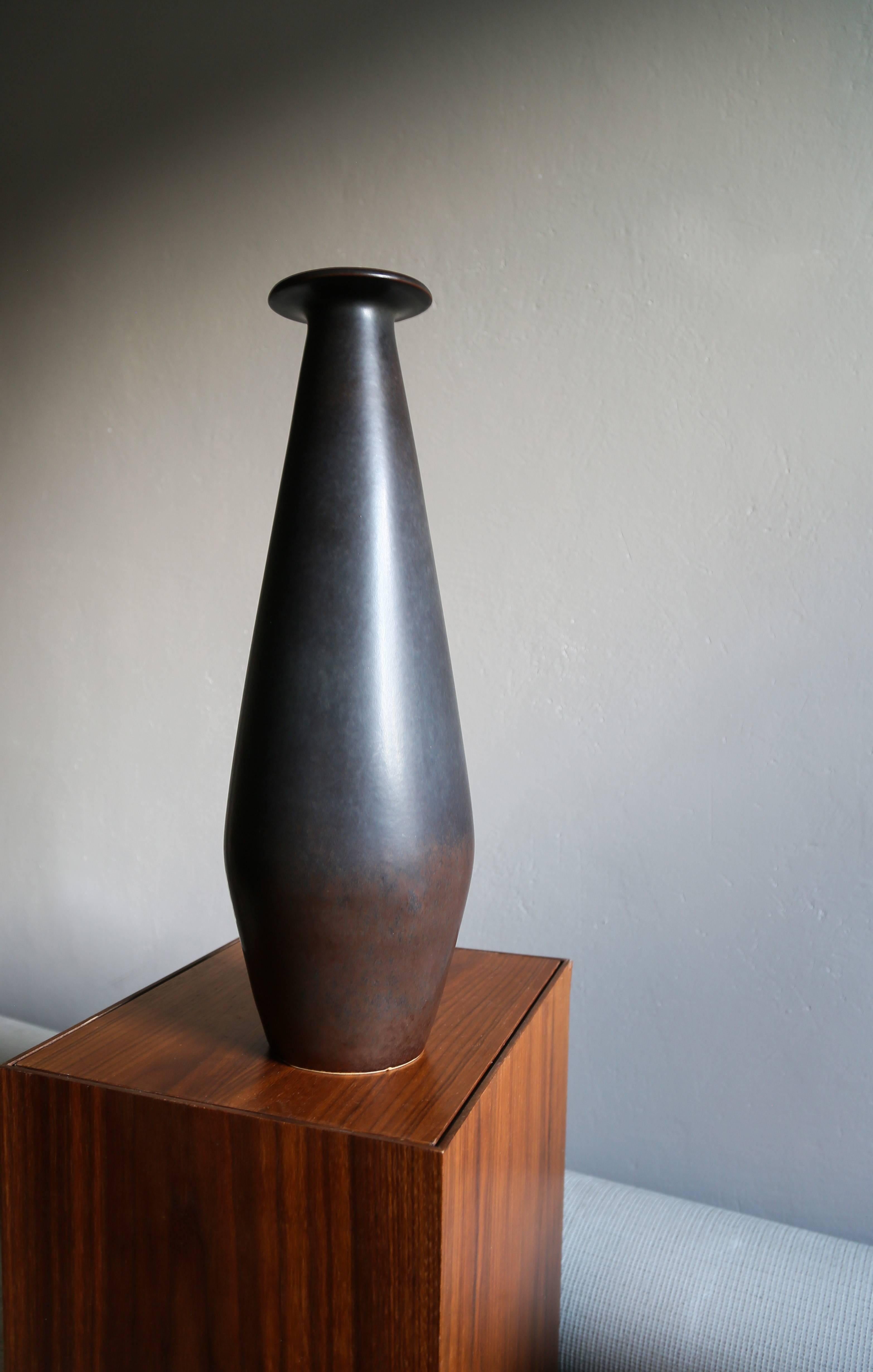 Gunnar Nylund Stoneware Vase by Rörstrand Ab, 1950s 2
