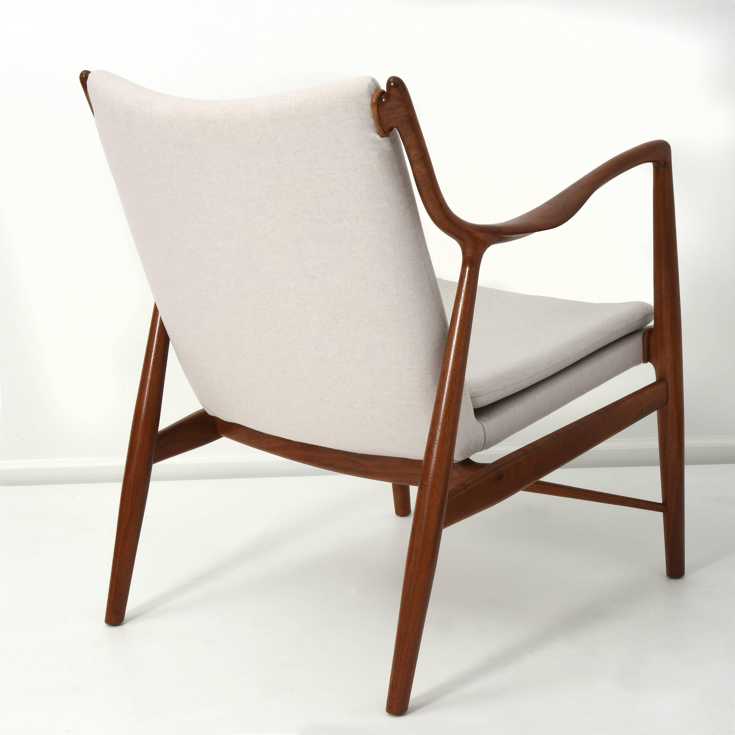 Scandinavian Modern Finn Juhl Pair of Lounge Chairs, 1950s
