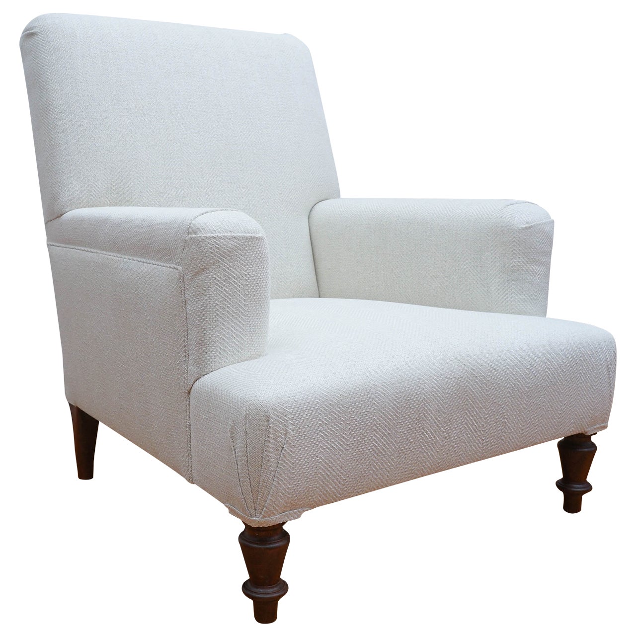 Custom "Provence" Upholstered Club Chair For Sale