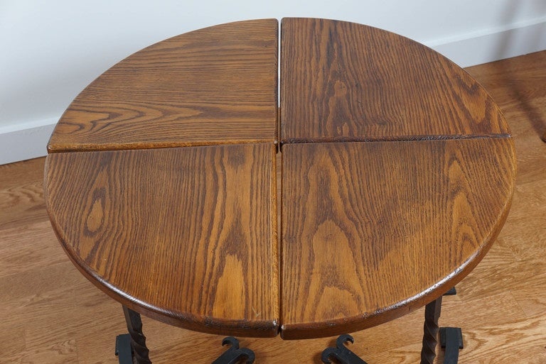 American Four-Part Circular Table For Sale