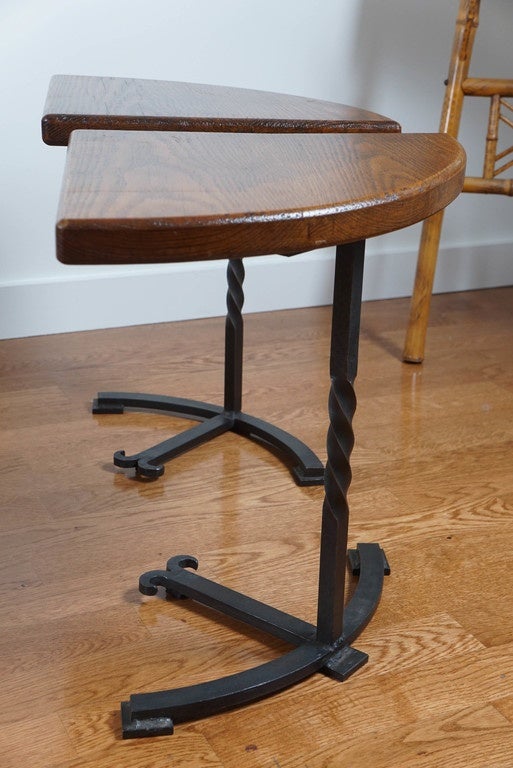 Mid-20th Century Four-Part Circular Table For Sale