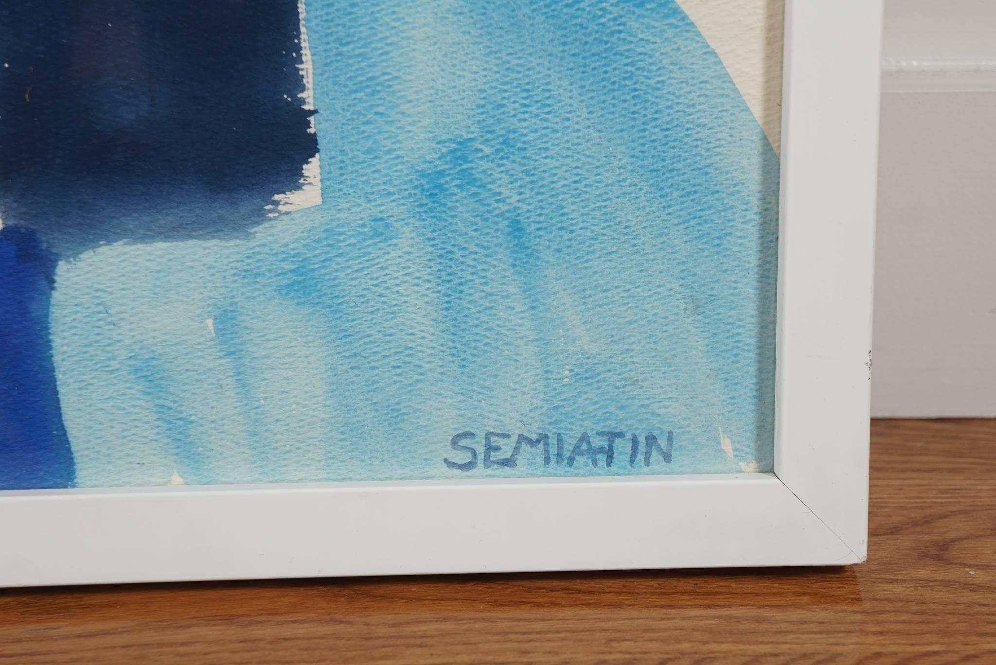 American Untitled 'Abstract in Blue' For Sale