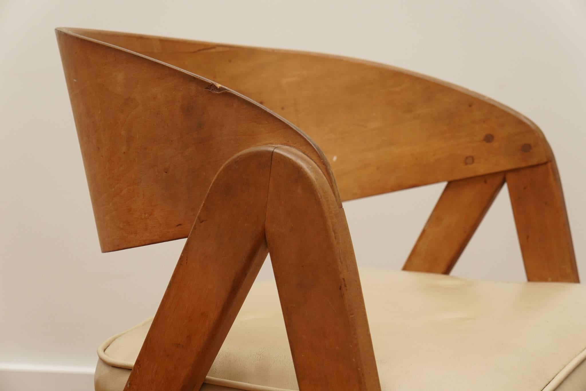 Mid-20th Century Alan Gould, Compass Chair