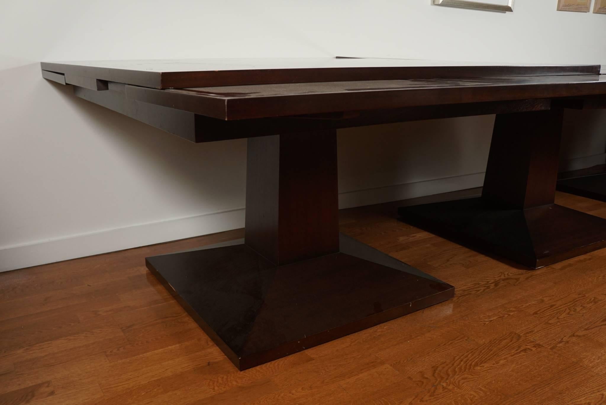 20th Century Large Three-Part Dining Table