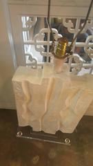 Vintage Midcentury Plaster Lamp on Lucite