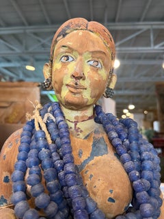 18th Century Hand-Carved Antique Indian Goddess Figurine