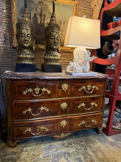 Regence Commode, 18th Century, Unknown Maker, Gilt Bronze, Marble Top